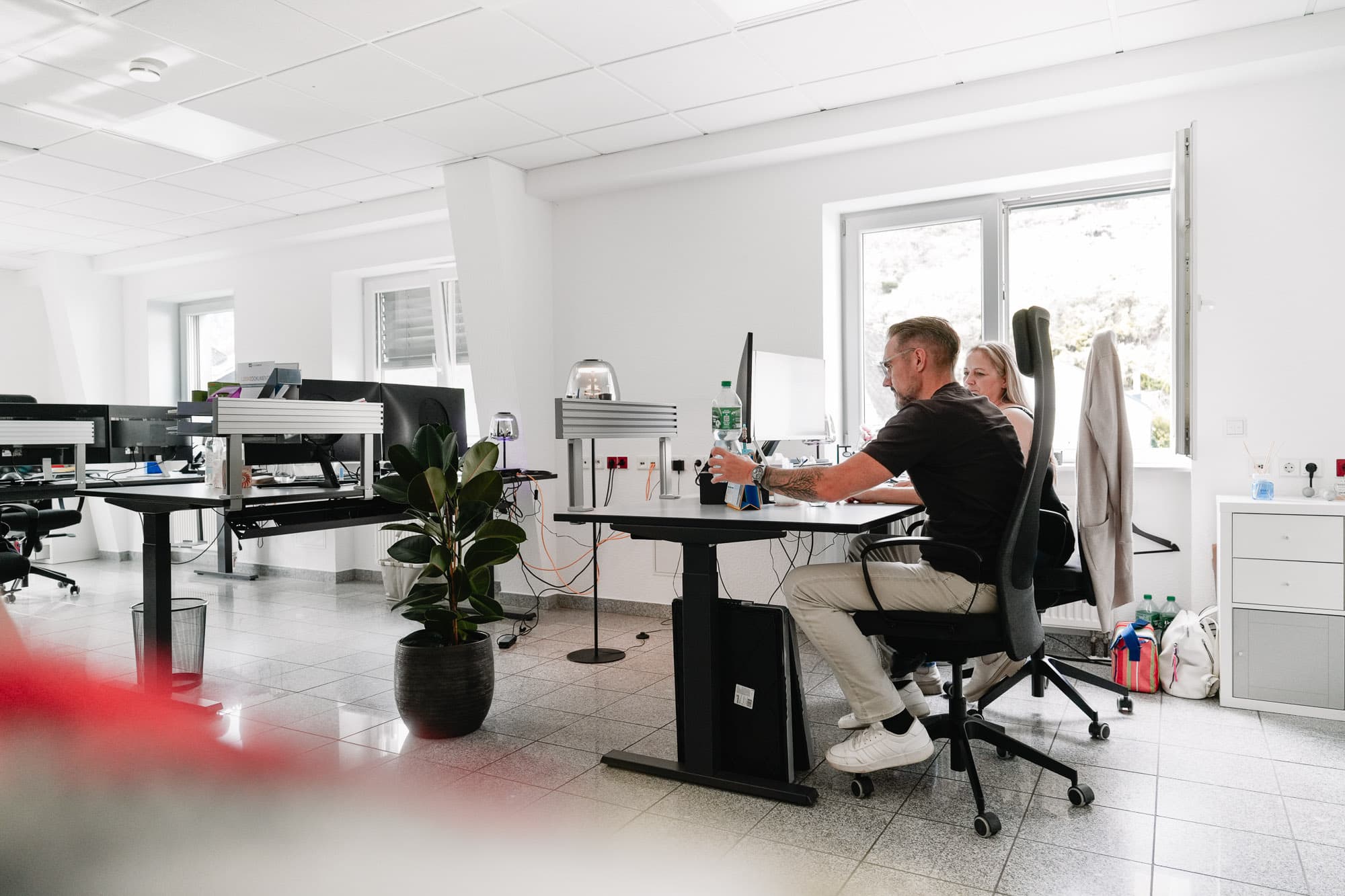 Arbeitsplätze im Büro der s2-Software GmbH