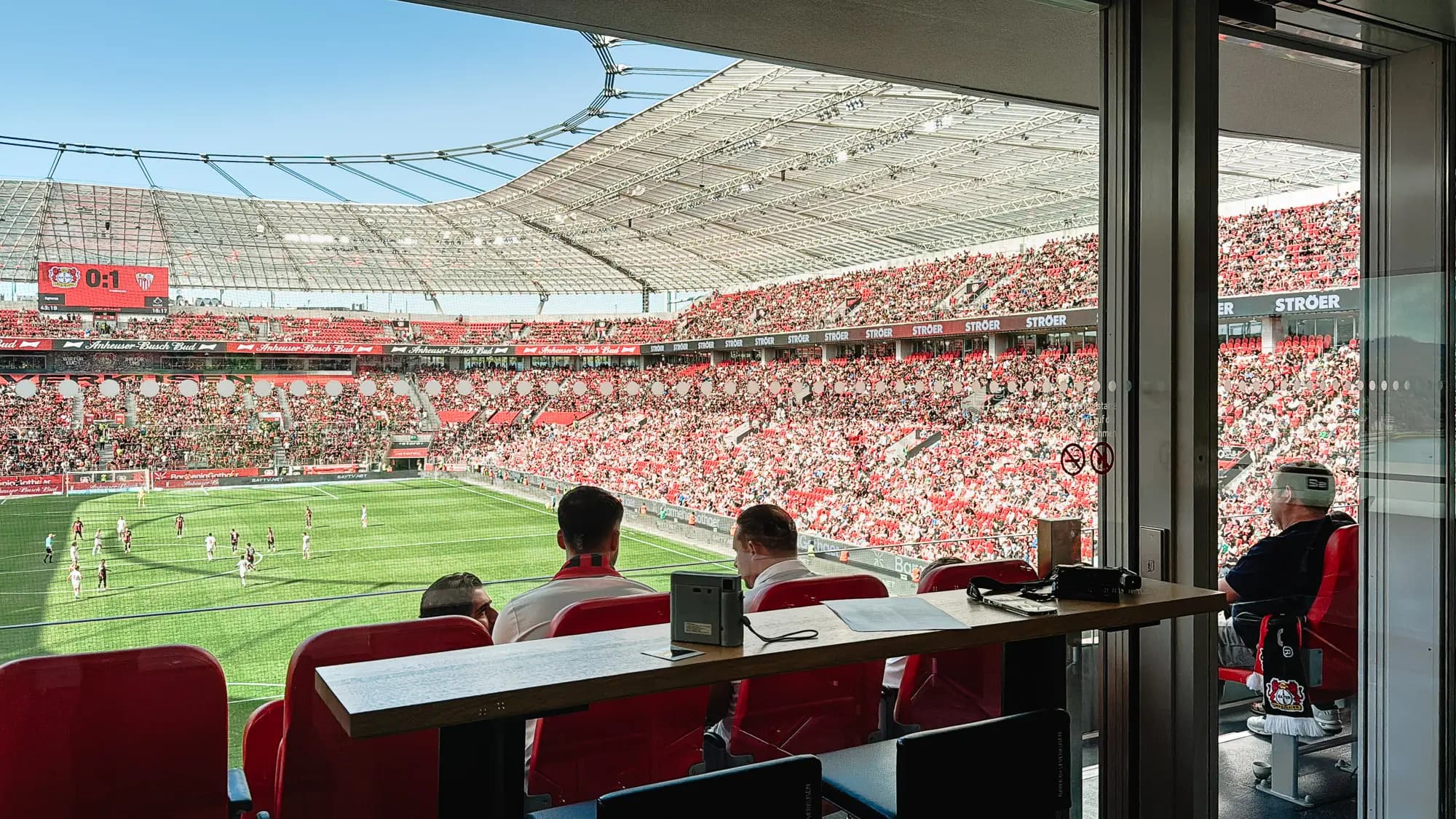 Loge der s2-Software GmbH in der BayArena